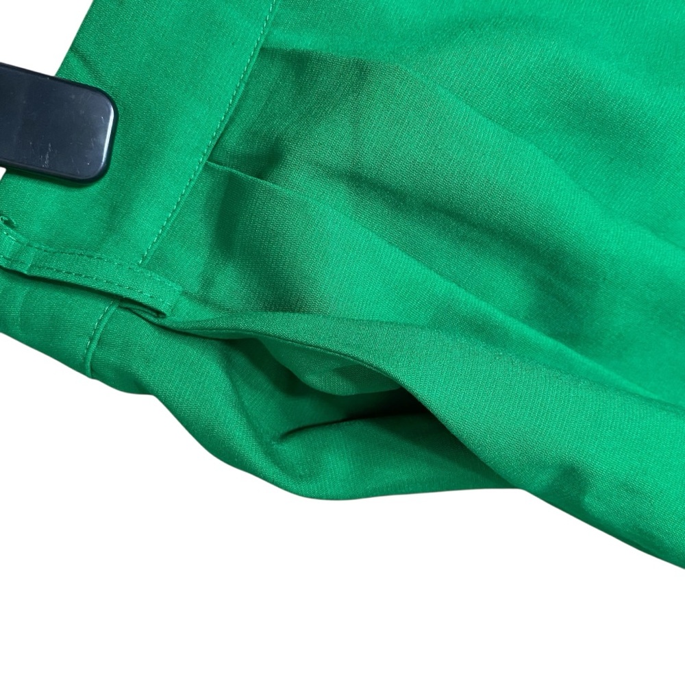 Revolve SNDYS Hills Tailored Green Wide Leg High Waist Pleat Trouser Pant Sz 4 - Picture 13 of 15